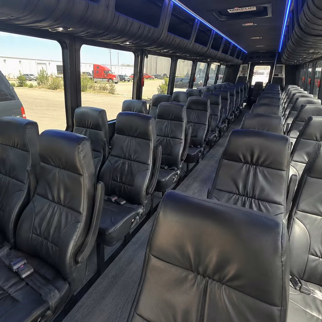 25 passenger minibus interior