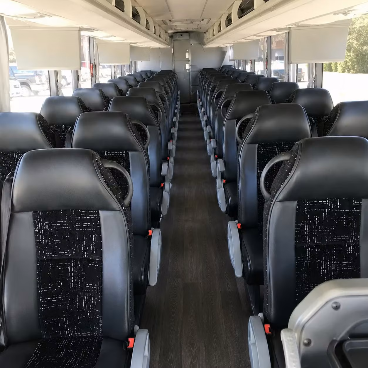 56 passenger charter bus interior