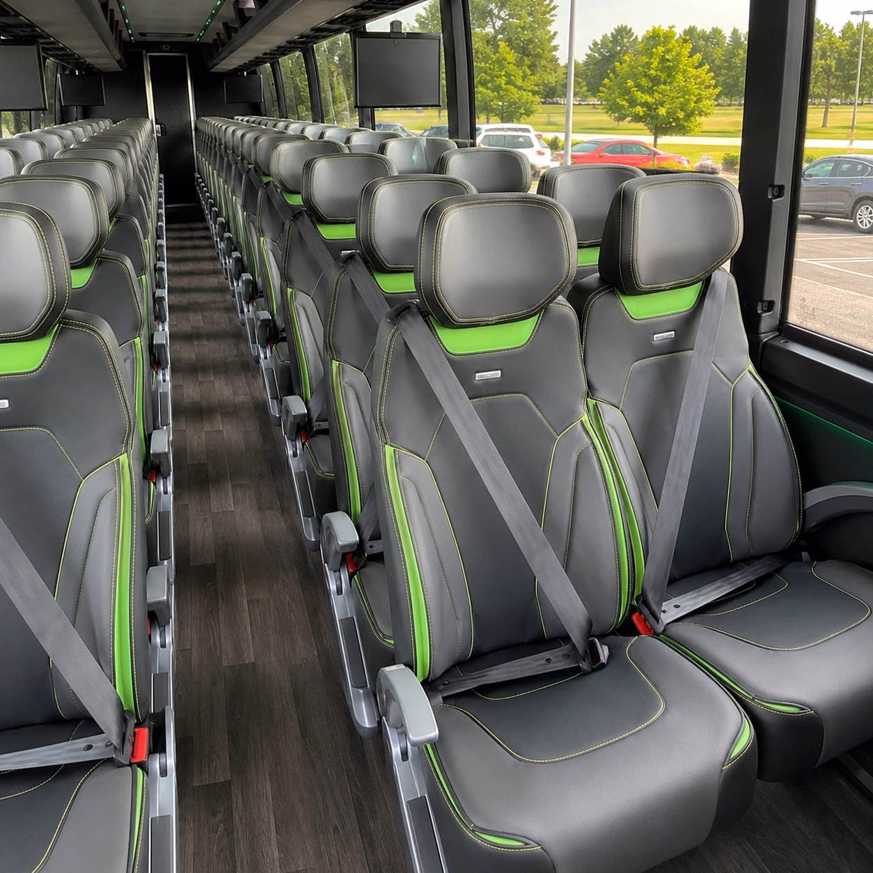 fontana charter bus interior